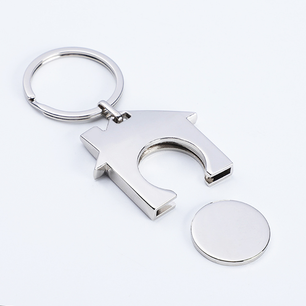 Initial Ring Custom - Gepersonaliseerde sleutelhanger Aangepaste belettering Winkelwagen Inplugbaar