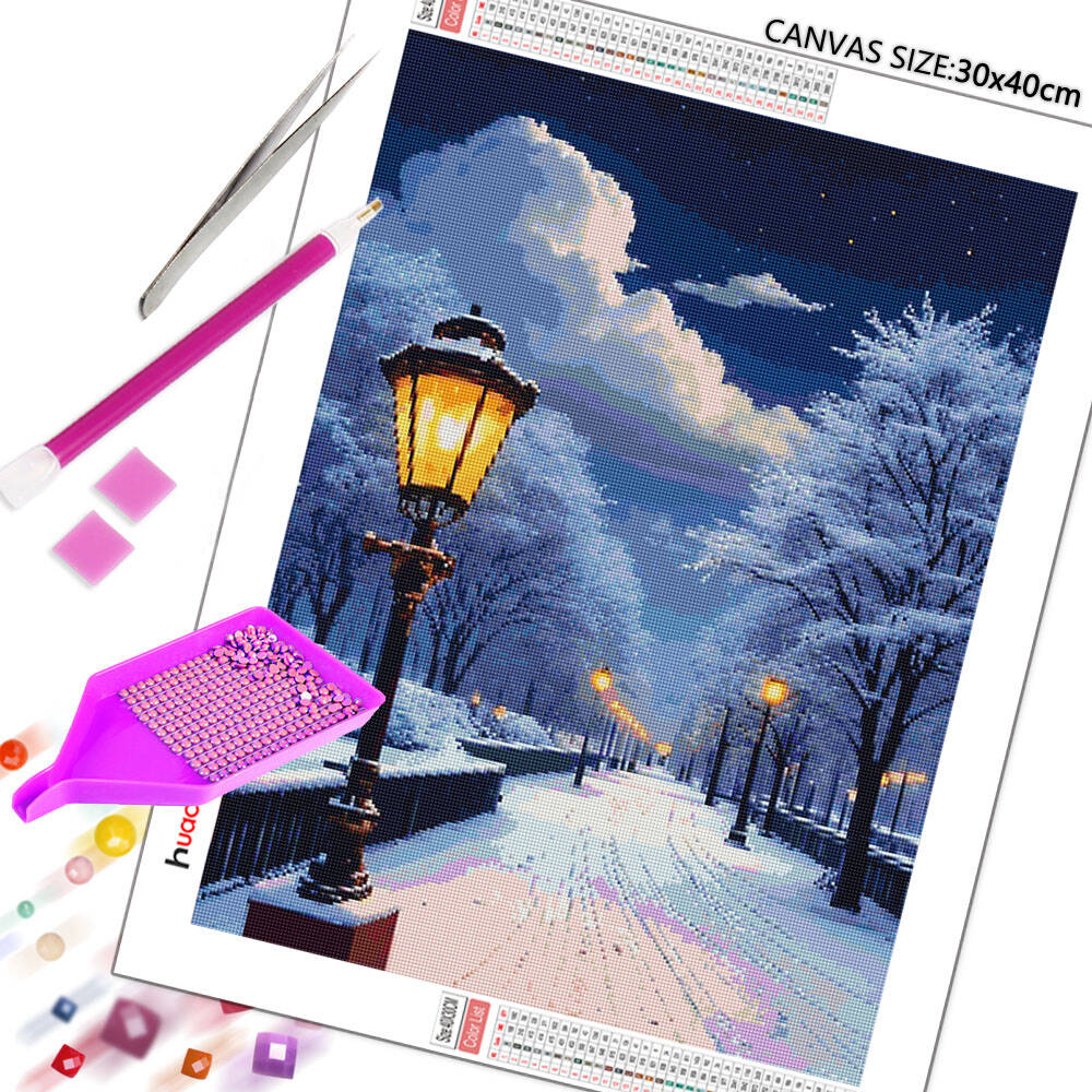 5D DIY diamantschilderij sneeu - Photo Mosaic Print recensie en prijs